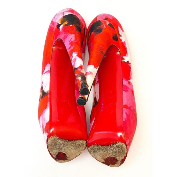 Christian Louboutin Highness 160 Popi Peep Toe Stiletto Heel Platform Pumps 38.5 - Picture 4 of 5